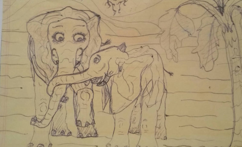 Pier's Artwork Of Elephants