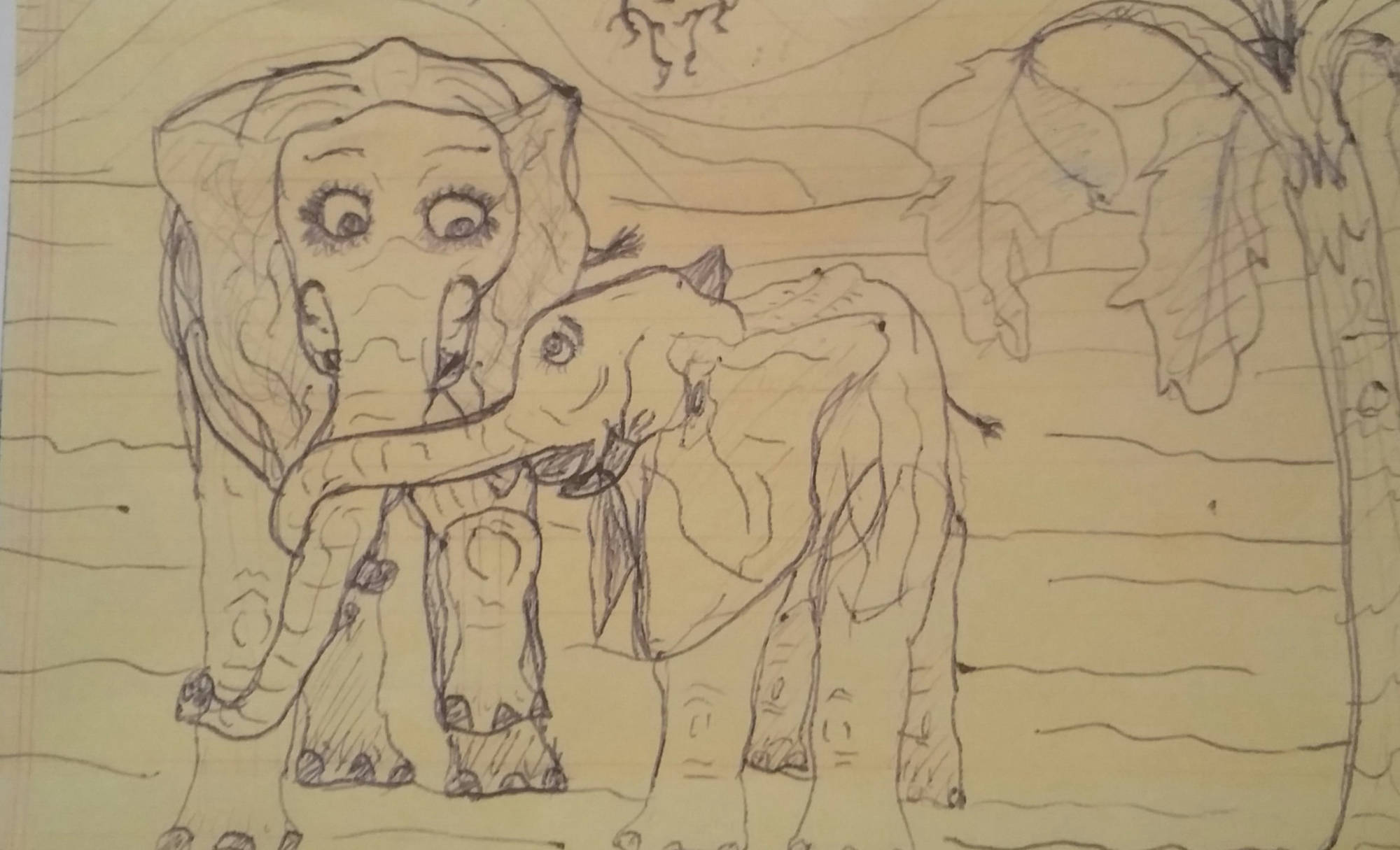 Pier's Artwork Of Elephants