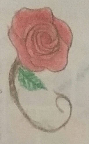 Pier's Red Rose Artwork